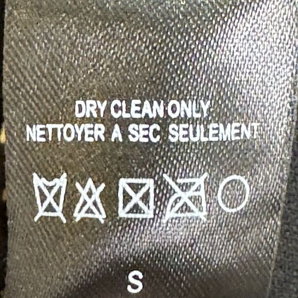 Anthropologie Elevenses Blazer Jacket Size Small Black Lace Leather Trim Lined - Picture 6 of 6